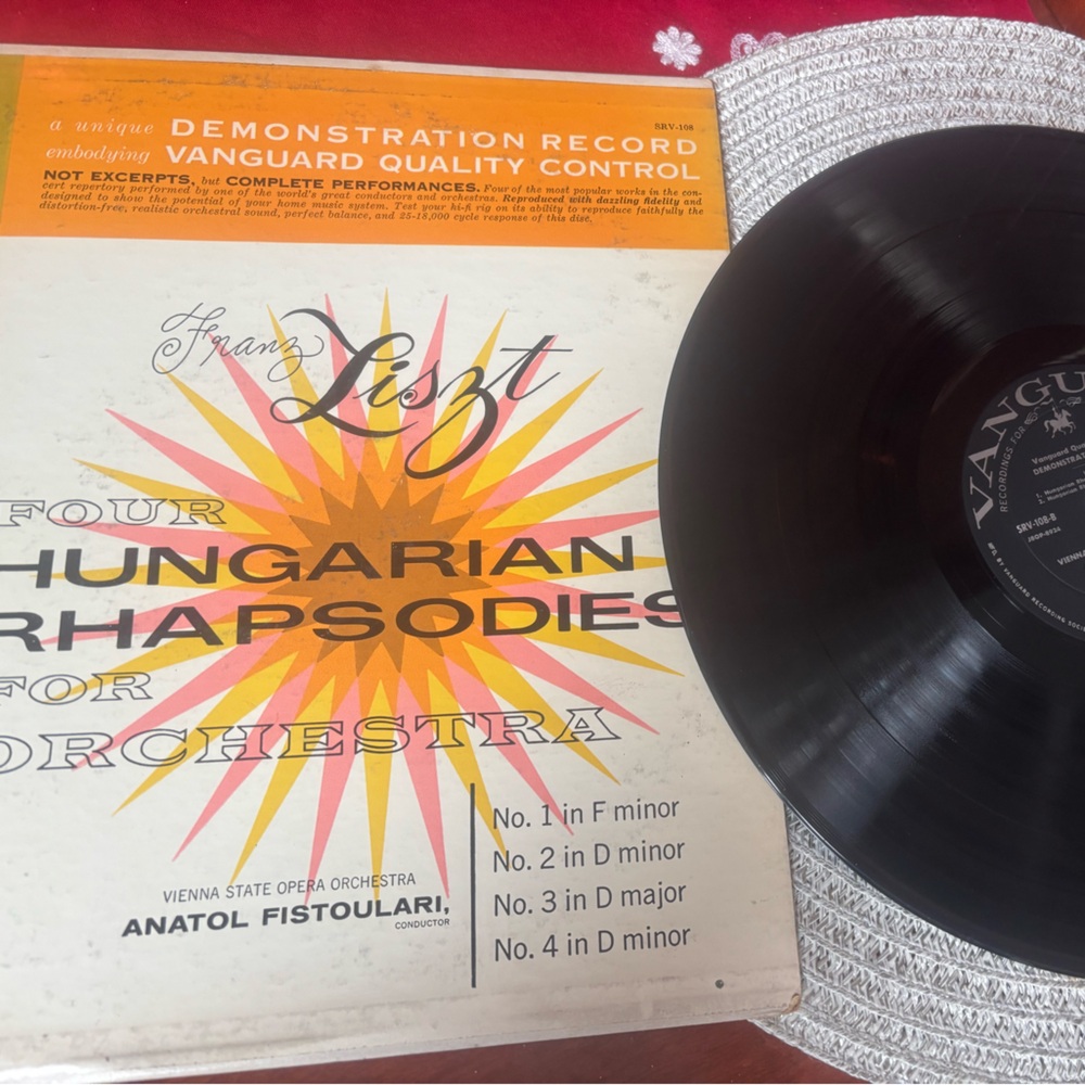 Vanguard Vinyl Record - Hungarian Rhapsodies